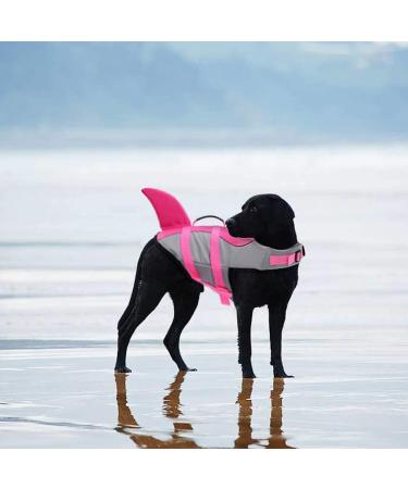 Shop Cit toile Shark Life Jacket for Dogs - Pink Reflective Swimming Vest for Small Medium & Large Dogs - Safe & Lightweight Water Sports Gear - Buy Online on GoSupps.com