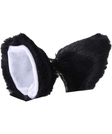 YOXIER 1Pair Fox Cat Ear Furry Girls Hair Clip Hairpin Cosplay Costume Photo Dark Blue Black - Buy Online on GoSupps.com