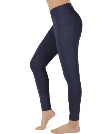 Turnhier Kids Equestrian Breeches - Navy Small | Silicone Full Seat & Pockets - Buy Online on GoSupps.com