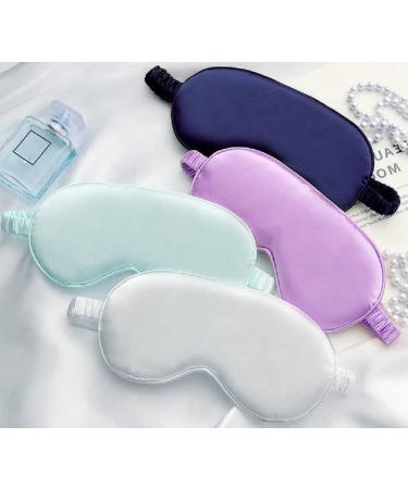 Silk Double-Sided Breathable Beauty Sleep Eye Mask for Women Men - Navy - Buy Online on GoSupps.com