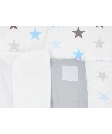 Buy Tuptam Changing Pad with 2 Terry Covers - Stars Gray/Blue 70x70 cm | International Shipping Available - Buy Online on GoSupps.com
