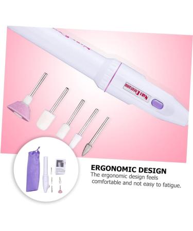 Beatifufu 1set Nail Polisher Nail Grinder Manicure Electric Nail File Nail Drill File Kit Manicure Pedicure Kit Nail Polishing Tool Nail Art Trimmer Pedicure Tools Mini Nail Kit Abs White - Buy Online on GoSupps.com