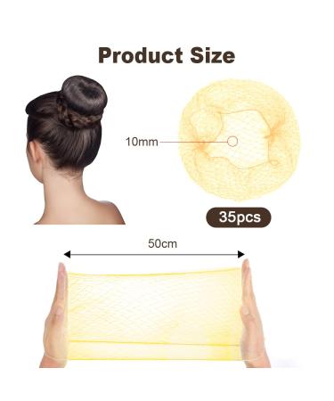 Uraqt 35-Piece Invisible Elastic Hair Networks - Premium Nylon Hair Buns for Women & Girls Ideal for Ballet & Dance - Buy Online on GoSupps.com