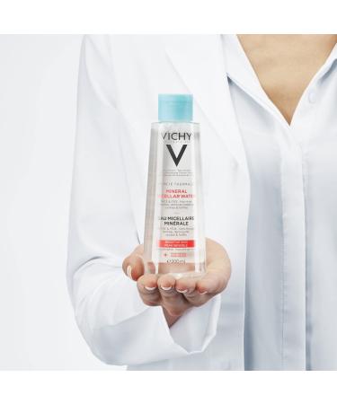 Vichy Puret Thermale Micellar Water Face Toner & Makeup Remover - Alcohol-Free, Non-Drying Cleanser for Sensitive Skin - 6.76 Fl Oz - Buy Online on GoSupps.com