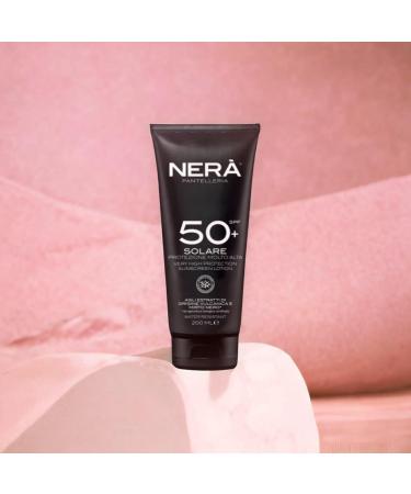 NERA Pantelleria Water Resistant SPF50+ Very High Protection Sunscreen Lotion 200ML - Nourishing Face Sun Cream with UVA/UVB Filters Prevents Dehydration & Skin Aging For Men and Women - Buy Online on GoSupps.com