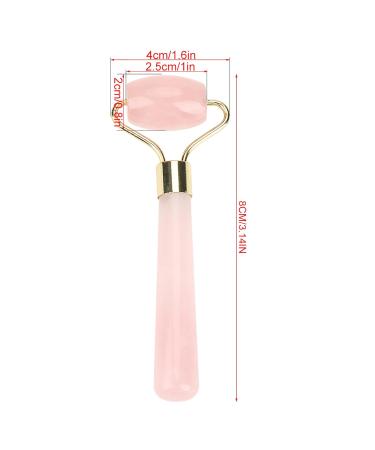 Natural Rose Quartz Face Roller - Slimming Beauty Massage Tool for Skin Care & Relaxation - Buy Online on GoSupps.com