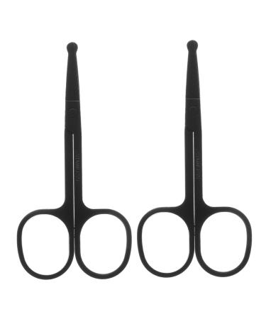Healeved Scissors for Facial Hair Grooming Scissors with Eyebrow Comb Nose Hair Trimmer