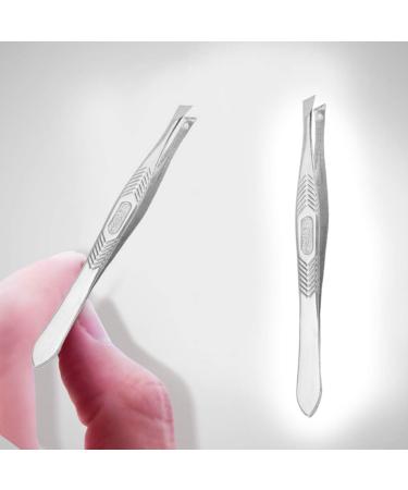Frcolor 48 STK Tweezers Set | Stainless Steel Hair Removal Tweezers for Women | Sloping & Pointed Styles with Heart Button - Buy Online on GoSupps.com