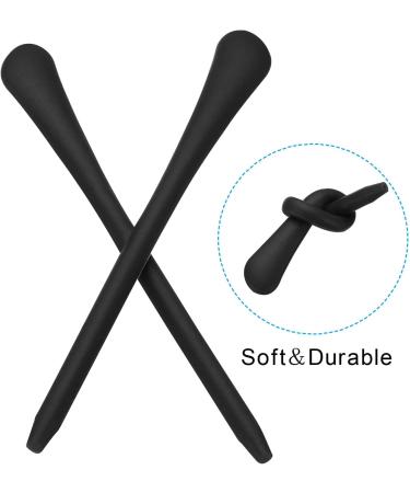 Patikil Soft Silicone Glasses Endpieces - 5 Pairs Replacement Ear Socks for Thin Round Metal Frames - Black - Buy Online on GoSupps.com