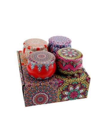 Scented Candles Gift Set 8% Essential Oil 4 Pack Aromatherapy Candle Stress Relief Gifts for Women Candles for Home Scented Ideal for Birthday Christmas Thanksgiving Mother's Day