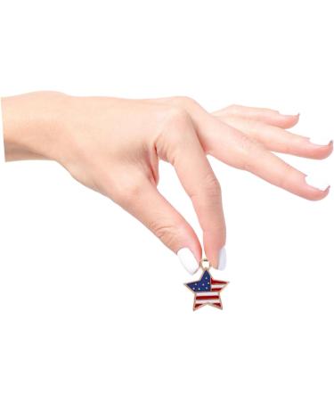 Abaodam 20pcs lock key pendant american flag suit patriotic charm Pendant Charms Heart-shaped antique 1.8X1.5cm As Shown - Buy Online on GoSupps.com