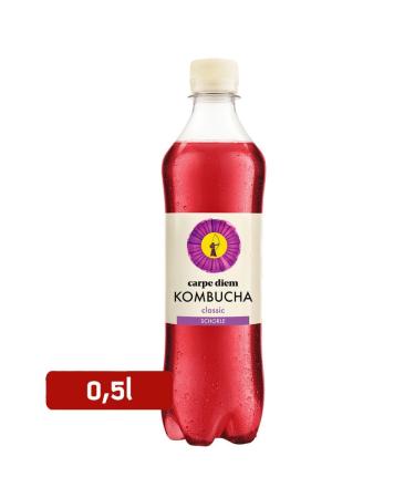 Buy Carpe Diem Kombucha Classic Schorle 12-Pack (500 ml) - Refreshing Probiotic Beverage for Global Shipping - Buy Online on GoSupps.com