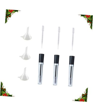  TOVINANNA 9 Pieces funnel containing mascara bottle of cream container for eyelashes clear mascara for eyelashes eyelash spools shiny to transparent With cover - Buy Online on GoSupps.com