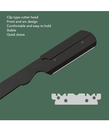 Beard Blade Holder - Professional Foldable Manual Beard Trimmer | Stainless Steel Straight Edge for Precision Shaving - Buy Online on GoSupps.com