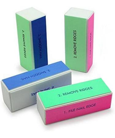 10PCS Professional Nail Buffing Block | Manicure Pedicure Tool Set | Emery Board Buffer for Shiny Nails - Buy Online on GoSupps.com