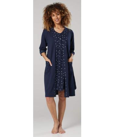 Zeta Ville Maternity Nursing Nightie Robe Set - Navy Blue - Size 8 - Buy Online on GoSupps.com