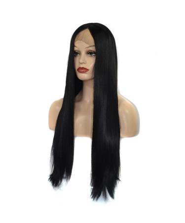 Buy Ladies Long Black Wig - Straight & Curly Brazilian Party Hair for 50s-80s Styles - International Shipping Available - Buy Online on GoSupps.com