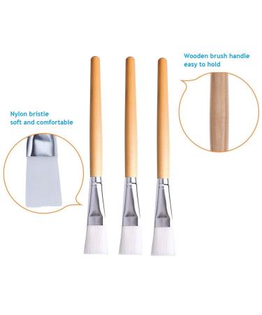 Justime 3-Piece Facial Mask Brush Set & Gray Hair Band | Perfect Cosmetic Tool for Beauty Masks - International Shipping Available - Buy Online on GoSupps.com