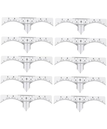 Hemoton 10pcs Set Makeup Ruler Makeup Gadgets Eyebrow Stencil Guide Scale Ruler Eyebrow Ruler Make up - Buy Online on GoSupps.com