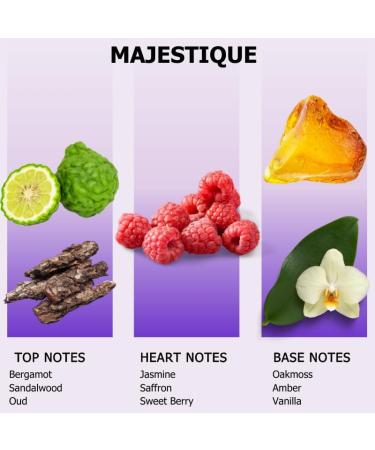 Aromely Diffuser Oil Majestique a Sophisticated Blend of Bergamot Sandalwood Oud Jasmine Saffron Sweet Berry Oakmoss and Vanilla Creating an Exquisite Fragrance for Scent Diffusers - 500ml Majestic 17 Fl Oz (Pack of 1) - Buy Online on GoSupps.com