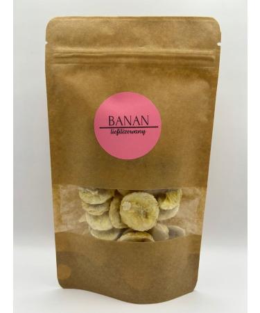 DELIFRUITS.PL Freeze-dried banana 500g Plastry freeze-dried fruits freeze-dried and dried fruits no preservatives and no sugar