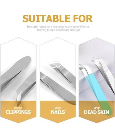 CALLARON Nail Art Pliers Fingernail Scissors Nail Cutter Mini Tweezers Mini Cuticle Nipper Exfoliating Tool Mini Tool Nail Clippers Tool for Removing Nails - Buy Online on GoSupps.com