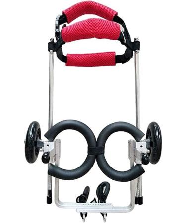 Dog Wheelchair Pet Wheelchair for Handicapped Lightweight Adjustable Wheelchair for Back Legs for Small Medium Large 2-Wheel Red - Buy Online on GoSupps.com