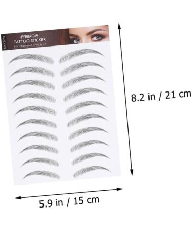 Beavorty 3 Sheets Waterproof Eyebrow Stickers Make up Kit False Eyebrows Sticker Eyebrow Stencils 4d Hair - Buy Online on GoSupps.com