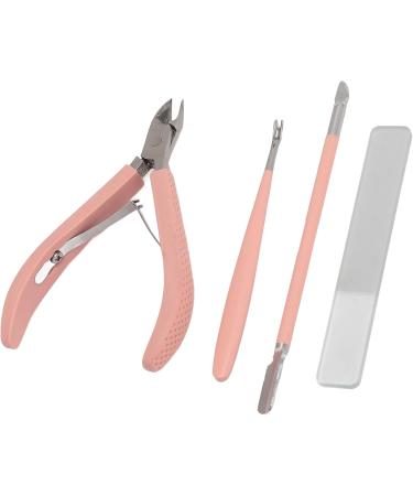 Manicure Tool Set Stainless Nail Clippers Safe for Travel (Pink) - Buy Online on GoSupps.com