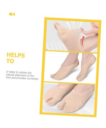 Healeved 5 Pairs Separator Boat Socks | Bunion Protector & Straightener | Unisex Polyester Fiber Socks for Comfort & Support - Buy Online on GoSupps.com