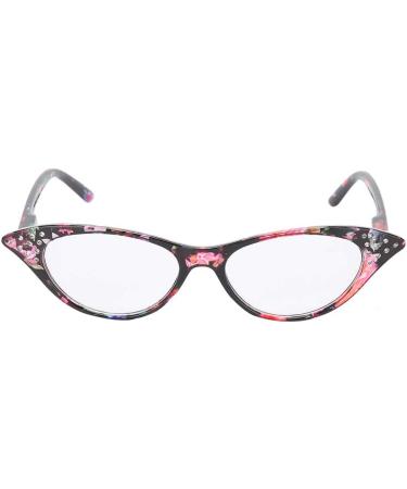 Fashionable 3.0 Reading Glasses for Women | Unisex Red Striped Frame Glare Protective Light Glasses with Storage Etui - Buy Online on GoSupps.com