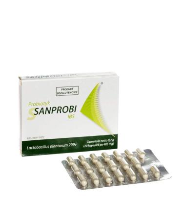 SANPROBI IBS CAPSULES results in a reduction of abdominal pain bloating and normalization of bowel movements 20 PCS.