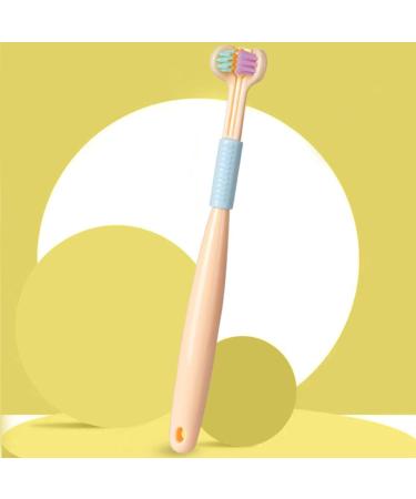 NGCG Three-Sided Sensory Toothbrush for Kids - Soft Bristles & Full Gum Care | Travel-Friendly Yellow Toothbrush - Buy Online on GoSupps.com
