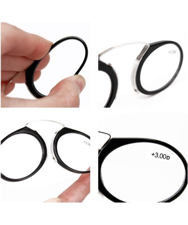 Kokobin 2 Pack Unisex Reading Glasses - Compact Mini Nose Clip Slide-Resistant Reading Aid +1.0 - Always at Hand - International Shipping Available - Buy Online on GoSupps.com