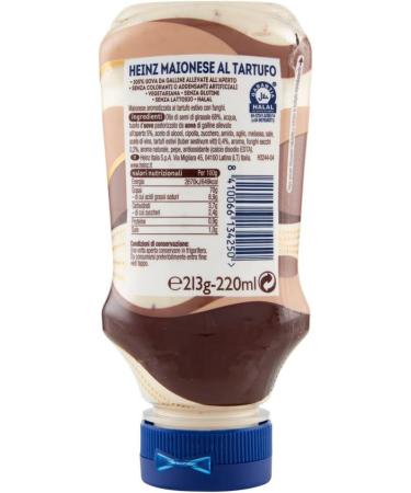  Italian Gourmet E.R. Pack of 8 Heinz Truffle Mayonnaise Give your sauces and salads a unique taste 213g + Italian Gourmet Polpa 400g - Buy Online on GoSupps.com