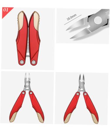 minkissy Nail Tools Metal Manicure Tools Steel Cuticle Trimmer Cuticle Remover Clipper Cuticle Manicure Pedicure Tool Toenail Clippers Care Nail Pliers - Buy Online on GoSupps.com