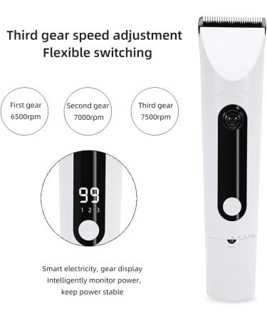 Hair Clippers Hair Cutting Tool Professional Hair Clipper Cordless Hair Cutting Trimmer Razor Barber Cutter Titanium Alloy Blade Trimer For Men Electric Shaver (Color : White) - Buy Online on GoSupps.com