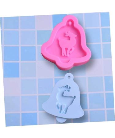 VILLCASE 3D Candle Mold 3D Silicone Mold Christmas Cake Pans Bell Silicone Mold DIY Christmas Craft Silicone Candle Mold Chocolate Silicone Molds Deer Fondant Mold Soap Lip Gloss Violet 11.00X9.00X1.50CM - Buy Online on GoSupps.com