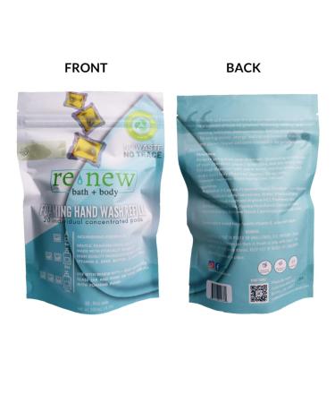 Renew Bath + Body Foaming Hand Soap Refills 20 pods White Tea & Aloe Scent eco-Friendly and Cruelty Free Plant-Based Packaging - Plastic Free - Ocean Safe Makes 80 Fl oz Total White Tea & Aloe 20 Count (Pack of 1) - Buy Online on GoSupps.com