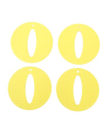 Shot Hurt Reducer Shot Assist Pads Ease Discomfort Portable Lightweight 4pcs for Kids for Hospital for Immunization (Yellow)