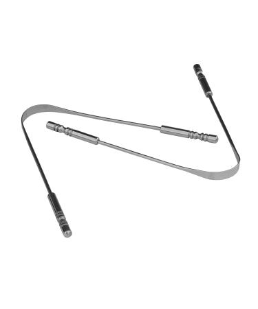 Stainless Steel Tongue Cleaner Set of 2 | Surgical Grade for Bad Breath Treatment - Buy Online on GoSupps.com