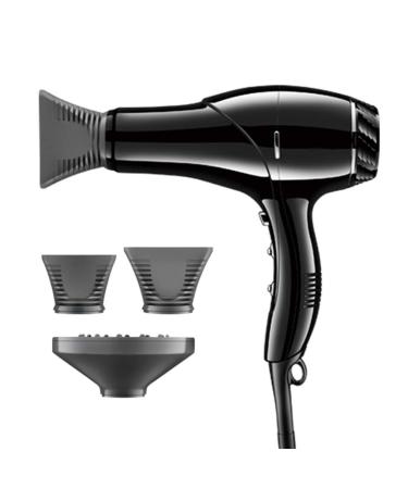 Ionic Hair Dryer Professional Hair Dryer 1800W Fast Dry Dryer Salon Women Hairdryer for Curly and Straight Hair 3 Heat 2 Speed and Cool Shot Button 4 Nozzle for Travel Salon Home Use Black small gift