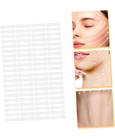Baluue 80pcs V-type Lift Face Pasters Brow Lift Tape Temporary Bands Face Tape Synthetic Rubber 4.00X0.90X0.10CM Transparent - Buy Online on GoSupps.com