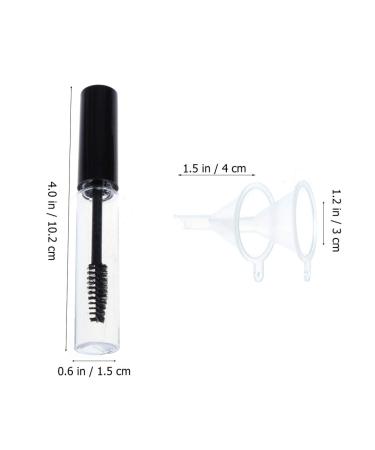 Buy Lurrose 2pcs 10ml Empty Mascara Tube Set with Eyelash Wand | Refillable & Travel-Friendly | 4pcs Included - Buy Online on GoSupps.com