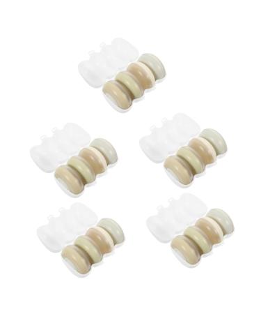 Beavorty 5 Sets travel bottle travel lotion container portable lotion jar airtight lotion storage bottle sealing lotion jar makeup accessories travel supply cream bottle white airless