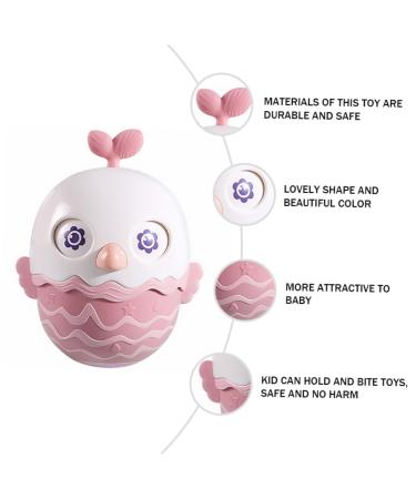 iFundom 2 Pcs Soothing Toys Set - Infant Cup Teether & Teething Rattles in Pink | Safe & Fun for Babies - Buy Online on GoSupps.com