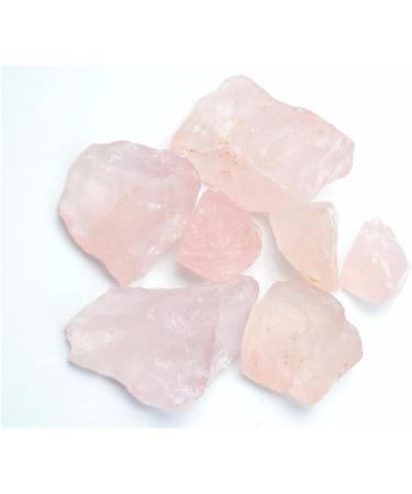 Natural Crystal Rough 200g Natural Rose Quartz Rough Stones Rock Crystal Reiki Metaphysical Raw Stone with a Free Pouch Crystal - Buy Online on GoSupps.com