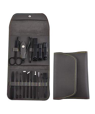 Nail Clippers Kit Rose Gold 16-Piece Nail Clippers and Nail Clippers Set from Stock Bag Style Nail Tools Manicure Set (Size : GREY16 Pieces)
