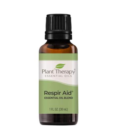 Plant Therapy Respir Aid Essential Oil Blend 30 mL (1 oz) 100% Pure Undiluted Natural Aromatherapy Therapeutic Grade