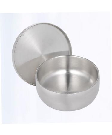 Frcolor 3-Piece Metal Stand Set - Polished Silver Shell Salon Gift | Stainless Steel Razor Holder | Bathroom Organizer 11x11x6.5cm - Buy Online on GoSupps.com